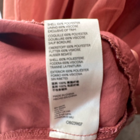 Anthropologie Pink Mauve Felicity Ruffled Tulle Bubble Midi Skirt - Picture 7 of 11